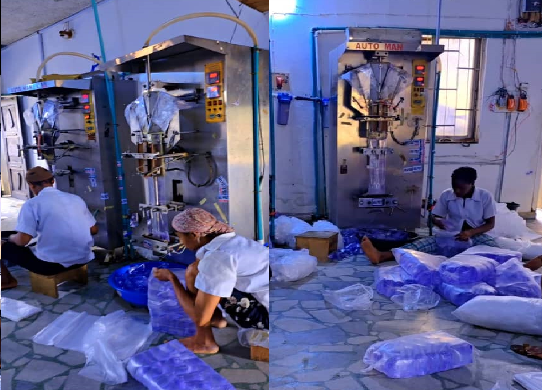 Sachet water packaging
